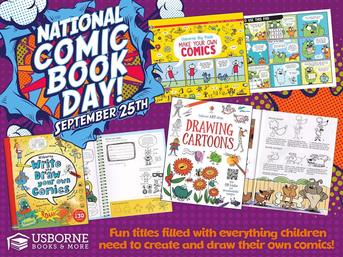 Happy National Comic Book Day!! Farmyard Books Usborne Books & More