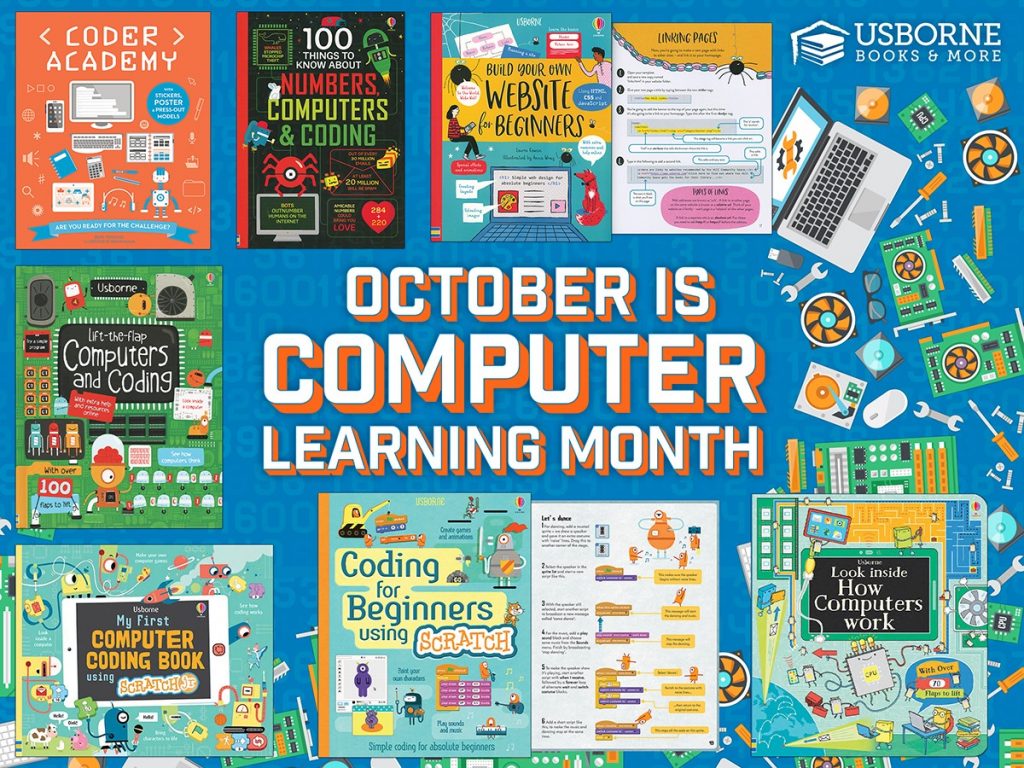 October Is Computer Learning Month Farmyard Books Usborne Books More Independent Consultant