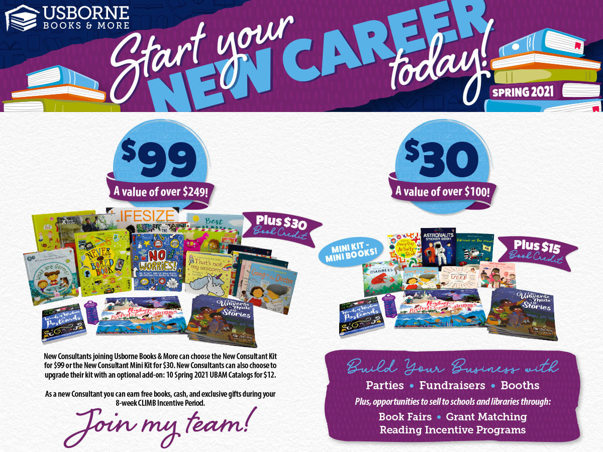 an Usborne Books & More Consultant Join Today and Promote Literacy