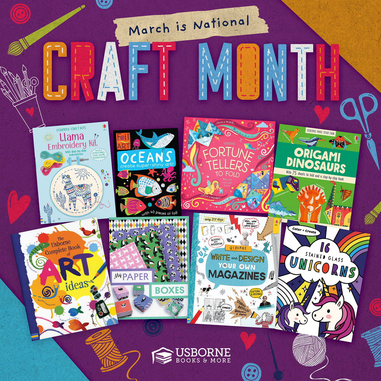 March Is National Craft Month Farmyard Books Usborne Books More