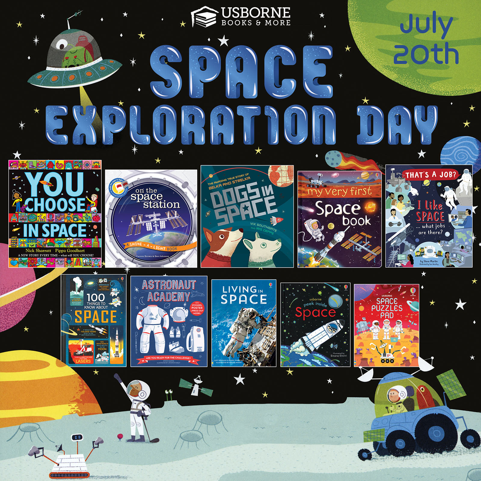 Happy Space Exploration Day!   Farmyard Books | Usborne Books & More