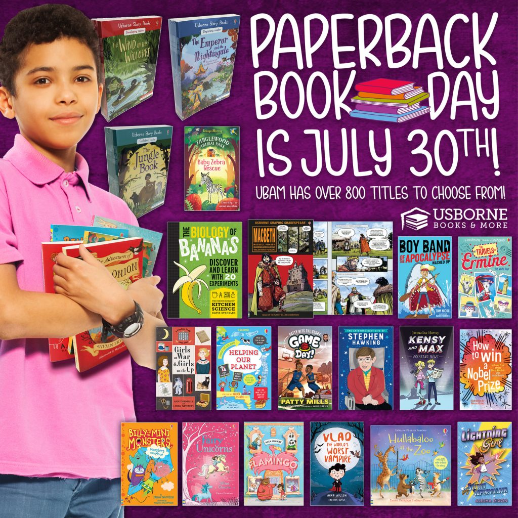 Paperback Book Day is July 30th.