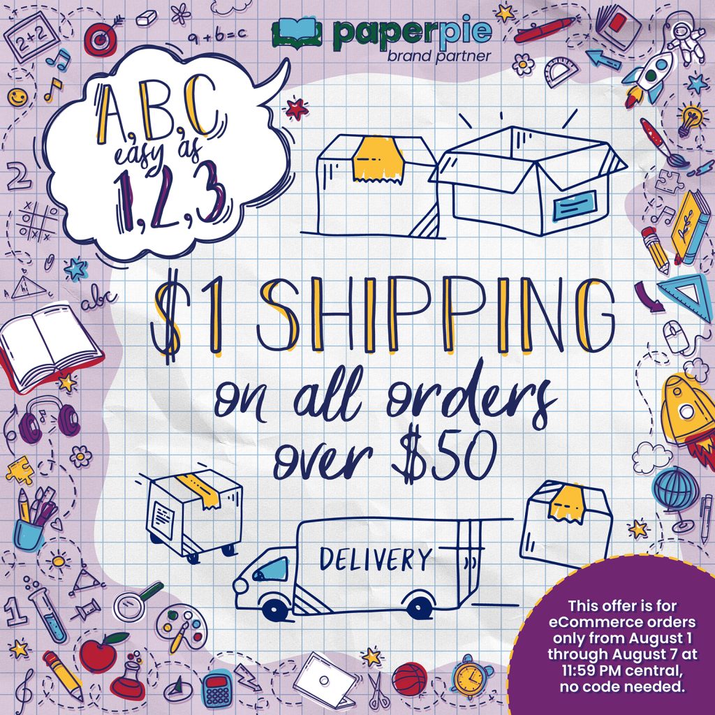 PaperPie $1 Shipping Offer