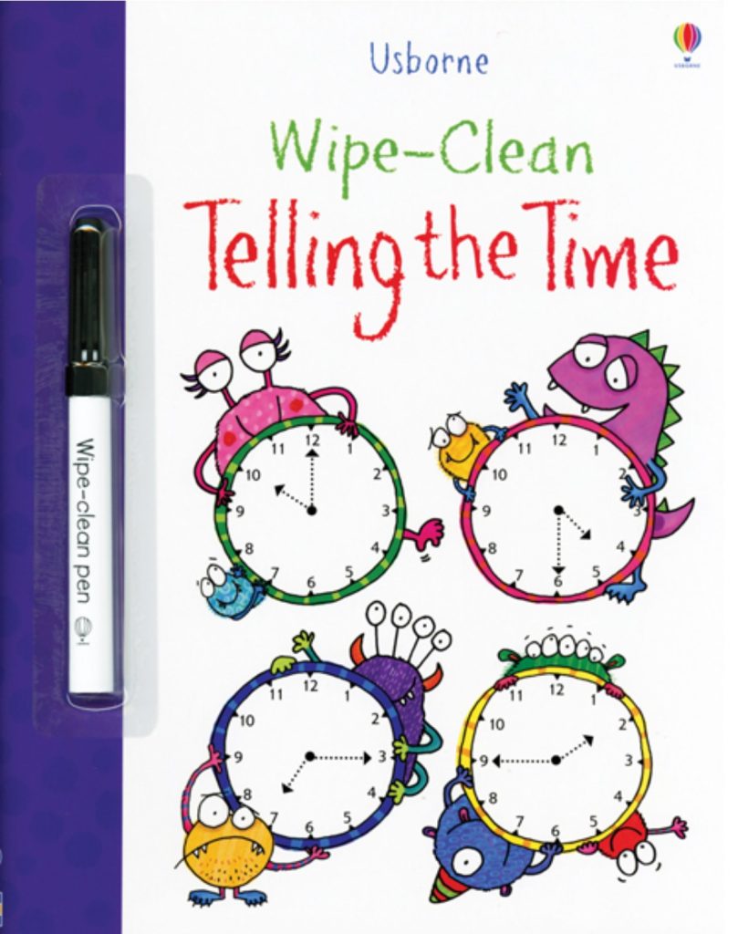 Usborne Wipe Clean Telling the Time